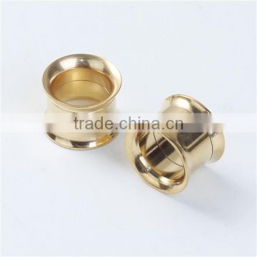 12mm Stainless Steel Ear Stretcher Expander Bobbin Gold Plated Ear Expander Body Jewelry