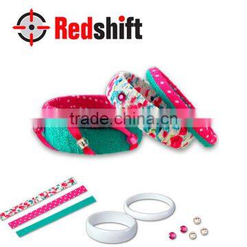 DIY kit toy Girl craft Fabric Bangles it