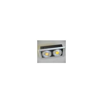 Dimmable COB LED ceiling lights, grill LED downlight, energt efficient lamp, high power interior lighting