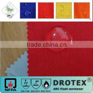 T/C 65%Polyester/35%Cotton 240GSM Anti Acid Alkali Fabric for Protective Garment