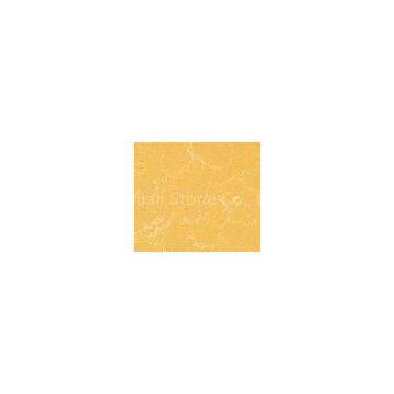 Spring Yellow Flat / Eased Edge Quartz Kitchen Countertops with CE , ISO Certificate