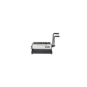 Steel Double Wire Binding Machines Adjustable Size Punching 15 Sheets