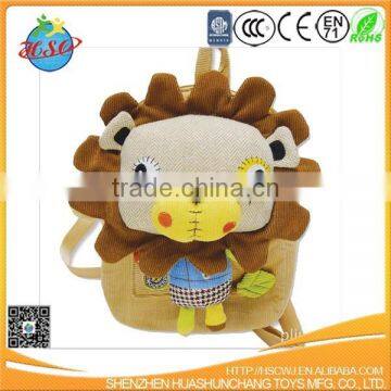 stuffed lion plush backpack bag