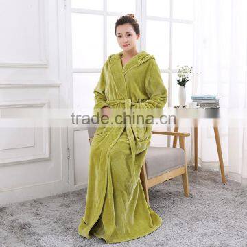 Women's Hooded Thick Robe in 2017 Winter photo-1