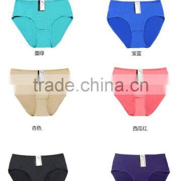 Solid Color Lace Women Cotton Brief Panties/yje Wholesale Plus Size Sexy Cotton Breathable Underwea Panties/mulit Color
