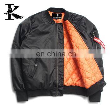 Polyester mens bomber jacket with patches