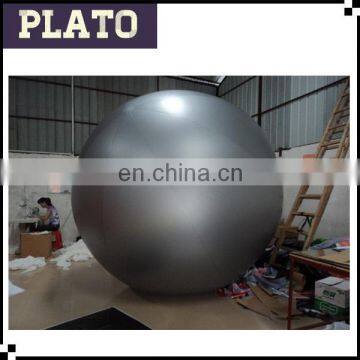 Gray PVC inflatable sphere ball for wholesale/decorative inflatable balloon for amusement