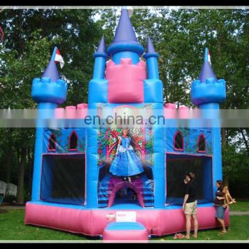 Purple inflatable fun city/inflatable amusement land /inflatable princess castle bouncer