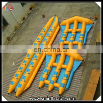 Cheap inflatable water games,flyfish banana boat,pvc banana boat for sale