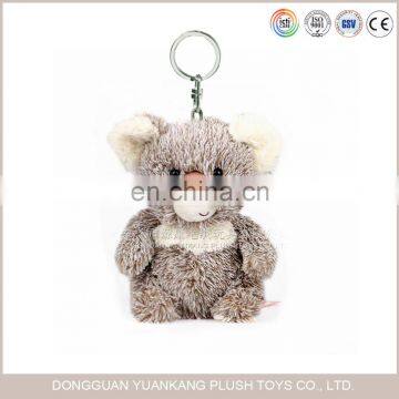 Custom mini plush animal stuffed koala bear keychain