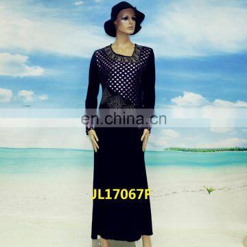 Islamic Women Clothing Abaya Jalabiya Kaftan Beaded Dress 2014 photo-2