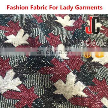 Stretch Fabric Recycled Polyester Rayon Spandex T/R Yarn Dyed Jacquard Stretch Knit Polyester Fabric photo-2