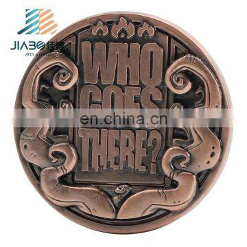 Commemorative Souvenir Custom Antique Copper Coin Medallion Badge With High Quality photo-3