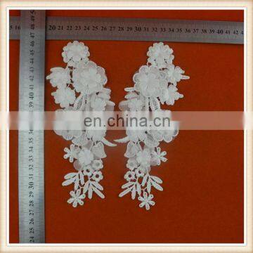 Hot Sale Wholesale Artificial Flower Lace Design Neck Patches White Neck Collar for Garment photo-6
