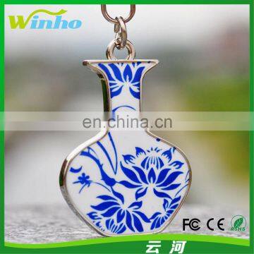 Winho vase shaped porcelain keychain for sales