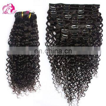Clip in Human Hair Extensions Kinky Curl Mongolian Kinky Curly Hair photo-5