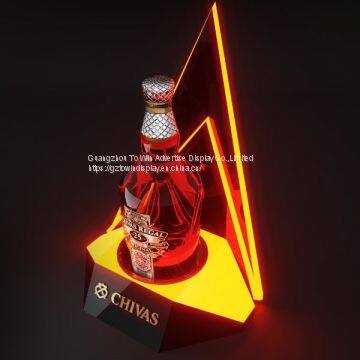 Chivas wine bottle stand display,liquor glorified luminous LED display