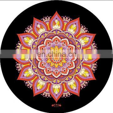 Eco Friendly Good Texture Digital Printing Round Suede Natural Rubber Yoga Mat photo-6