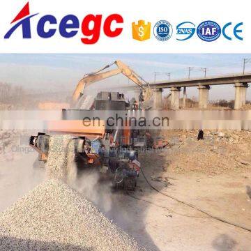 Mobile crushing station,portable crushing plant,movable crusher machine