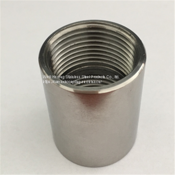 stainless steel double female thread nipple