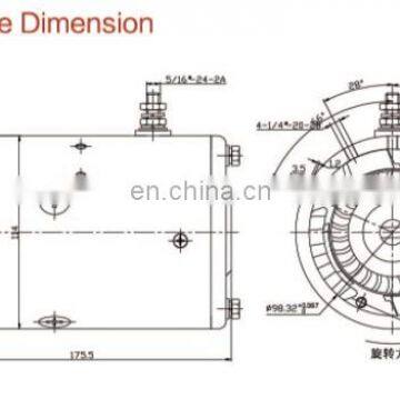 Electric DC Motor for Winch 12V 1.6kw photo-5