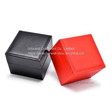 Fashion Design OEM Rigid Custom Color PU Leather Watch Gift Packaging Box With Factory Price