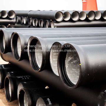 DN250~DN800 ISO2531 Ductile Cast Iron Pipe Class K9/C40/C30/C25 For water supply