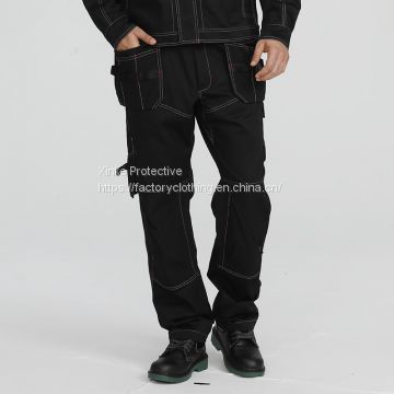 Men's anti-static cargo work pants with side pockets