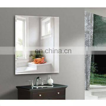 aluminum framed bathroom mirror