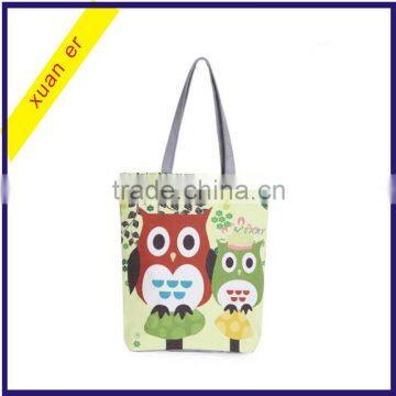 Wholesale custom printed ladies canvas tote bag from china supplier