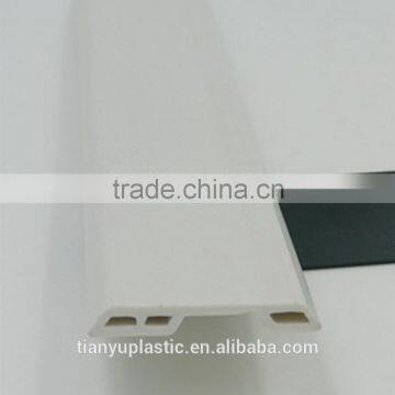 high quality white hard pvc plastic strips with hole