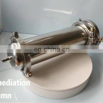 Stainless steel column bho extractor with crc 3'' closed loop crc bho extraction with sintered filter