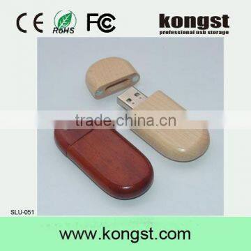 Low Cost factory price wooden USB Flash Drives, custom logo and high speed wooden material usb flash drive