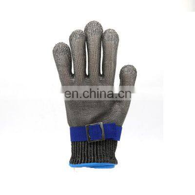 A9 Anti Cut High Performance 316L Stainless Steel Mesh Wire Safety Cut Resistant Work Gloves Construction Butcher