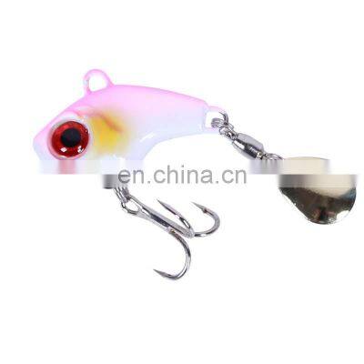 27mm 10g metal VIB  new 3D eyes vibration  seabass fast spin sequins  hard  Fishing Lure