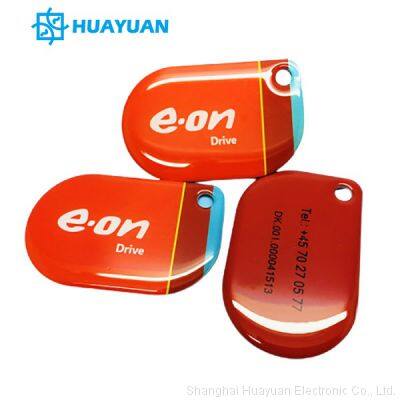 13.56MHz Door Access Control RFID Transponder Epoxy Keychain Fob Tags