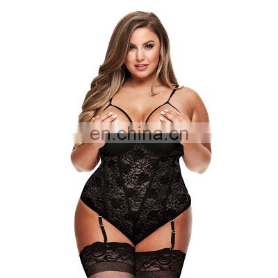 Extra large size sexy nightdress lingerie female suspender skirt pajamas designers baddie plus size women's sleepwear