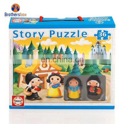 china supplier paper 36 pieces story jigsaw puzzle cardboard blank puzzles