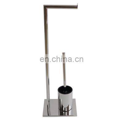 Towel Rack Towel Rails Bathroom Accessory Stainless Steel Freestanding Towel Rack Toilet Roll Holder Toilet Brush for Bathroom