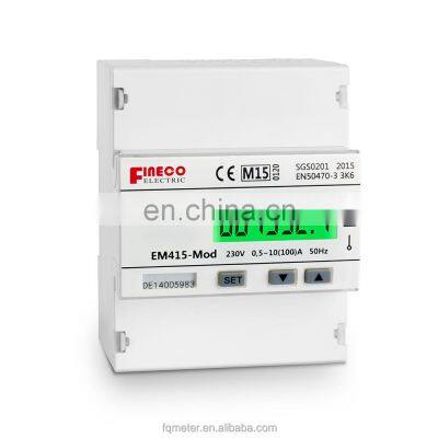 EM415-Mod 230V 10(100)A MID approved single phase digital energy meter