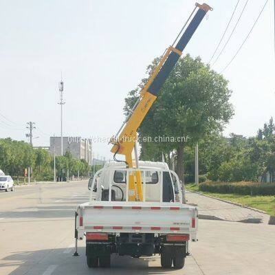 Low Price Mini Truck Mounted Crane 1.3ton 1.8 Ton Telescopic or Kunckle Boom Crane photo-3