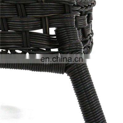 Stock Indoor & Outdoor PE Rattan Wicker Arm Chair Dining Chair With Cushion Patio Garden Furniture photo-4