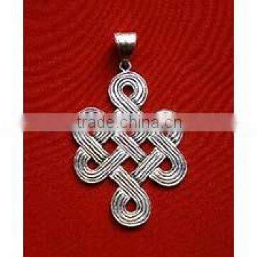 Endless Knot Tibetan Pendant