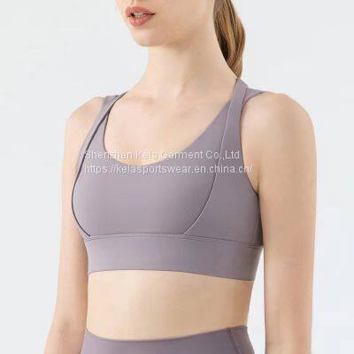 Hot Sale Workout Running Sport Wear Two Piece Set Women Seamless Yoga Leggings High Waisted No Front Seam Yoga Bra