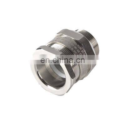 Single Sealing Flameproof Nickel Plated Shielded Brass Cable Gland For Electrical Distribution Box photo-3