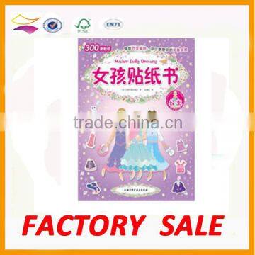 Custom coloring cheap children comic sticker book printing