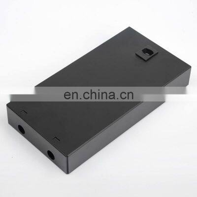 SC FC 8 Core Fiber Port Wall Mounted/desktop Type Fiber Optic Patch Panel LIU BLACK Cold Rolled Steel FTTH FTTB FTTX Network photo-3