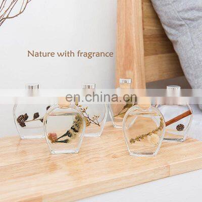 ENO Custom Package Design Reed Stick Fragrance Oil Reed Diffuser Glass Bottle Flower Decoration Air Freshener Reed Diffuser