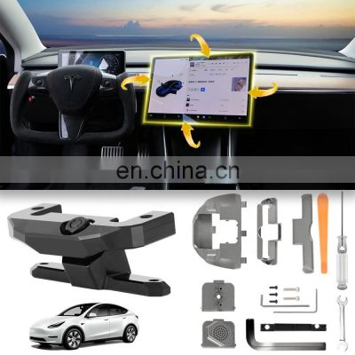 Swiveling Display Mount 30 Degrees Screen Rotating Holder Swivel Mount Bracket For Tesla Model 3/Y 2018-2022