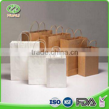 Renewable resources non-toxic multi-size disposable shopping paper gift bag